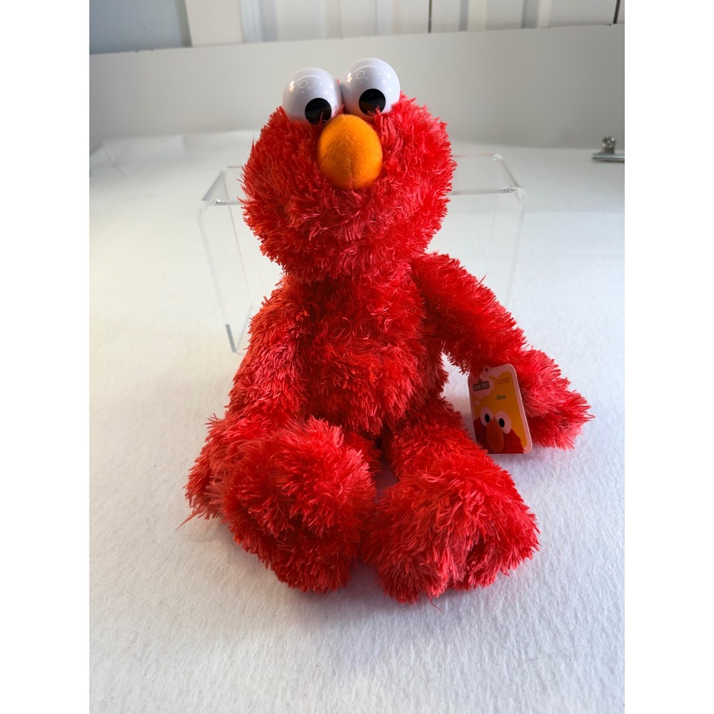 Gund Sesame Street Elmo Shaggy Red Plush Stuffed Animal Toy 075351 NWT 2015